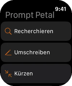 Deine Prompts auf der Apple Watch