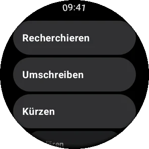 Deine Prompts auf einer Wear OS-Uhr