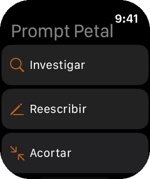 Tus prompts en el Apple Watch