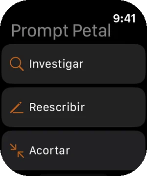 Tus prompts en el Apple Watch