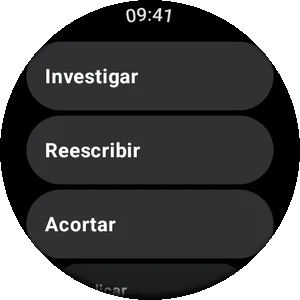 Tus prompts en un reloj Wear OS