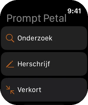 Je prompts op Apple Watch