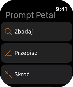 Twoje prompty na Apple Watch