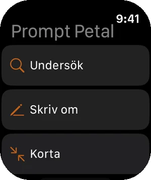 Dina prompter på Apple Watch