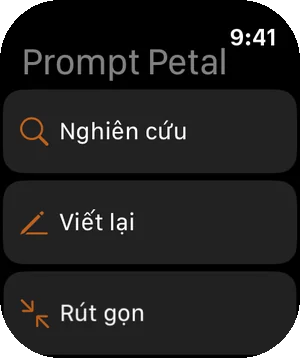 Prompt của bạn trên Apple Watch